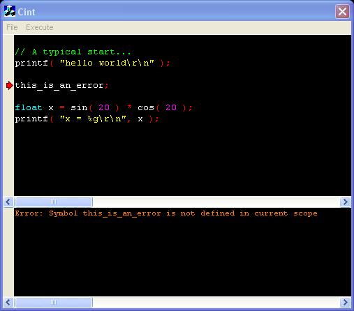 Personal compiler with error